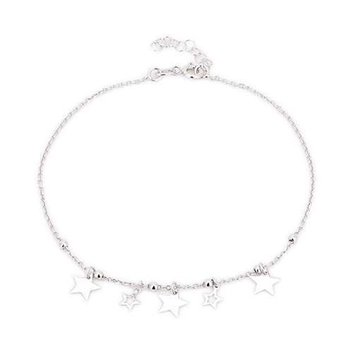 Big And Small Multi-Star Anklet