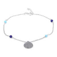Sea Shell Charm And Beads Anklet