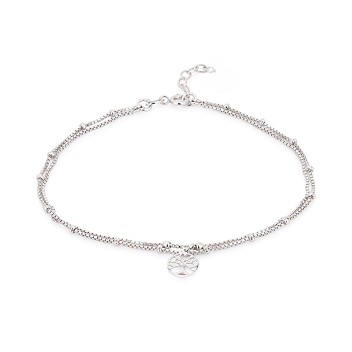 Beaded Multi-Chain Anklet