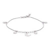 Hanging Moon And Star Anklet