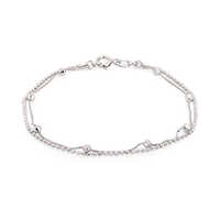 Layered Beaded Chain Bracelet