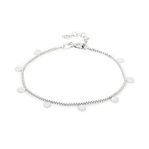 Dangling Multi-Disc Charm Bracelet