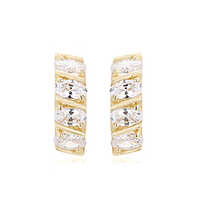 18K Gold Plated Small Huggies Earring