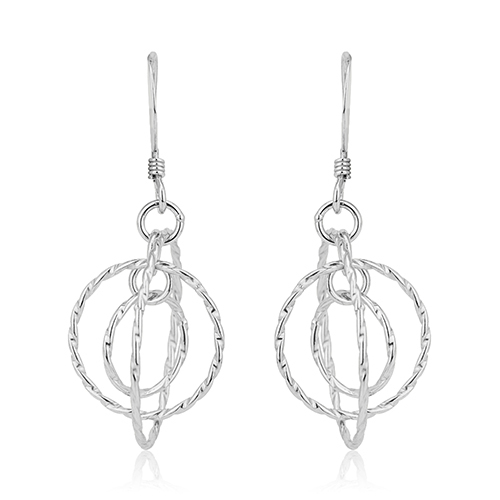 Vanbelle Graduated And Circle-In-Circle Earrings