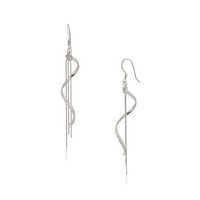 Spiral Chain Designer Tassel Earring