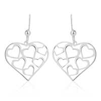 Designer Open Multi-Hearts Earrings