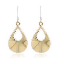 Light Weight Diamond-Cut Pear Shape Silver Earrings