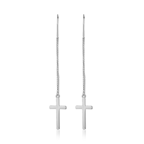 Cross Thread Through Earrings
