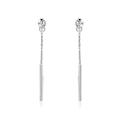 Multi Bar Front And Back Dangling Earrings