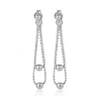 Ball Drop Front And Back Dangling Earrings