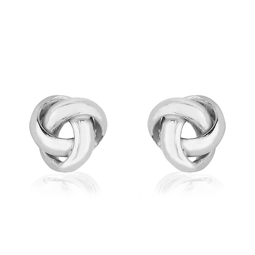6 MM Knot Stud Earrings