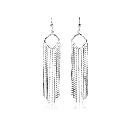 Chandelier Chain Tassel Earrings
