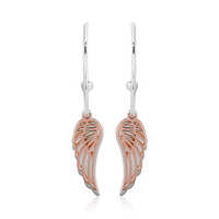 Double Angel Wings Half Hoop Earrings