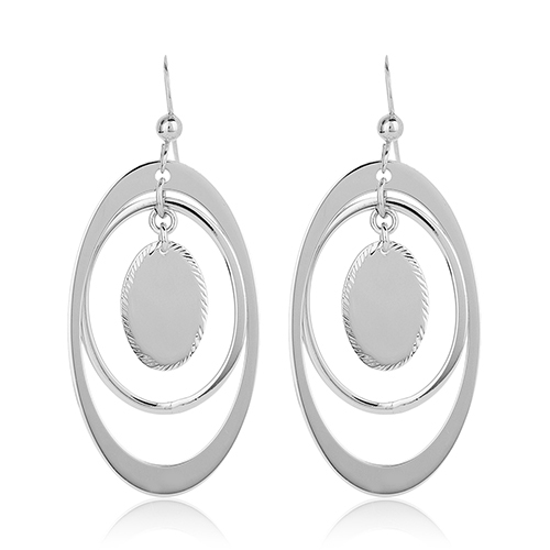 Multi Oval Dangling Drop Earring