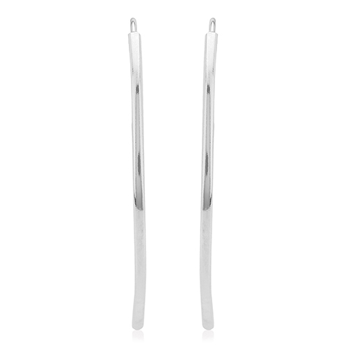 Curved Thread Through Earrings