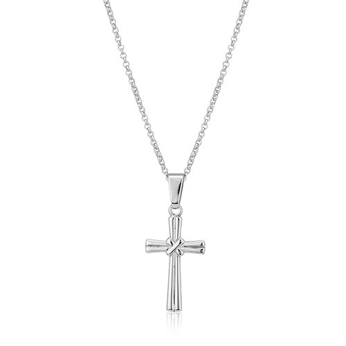 Cross Silver Pendant Necklace Size: Different Available