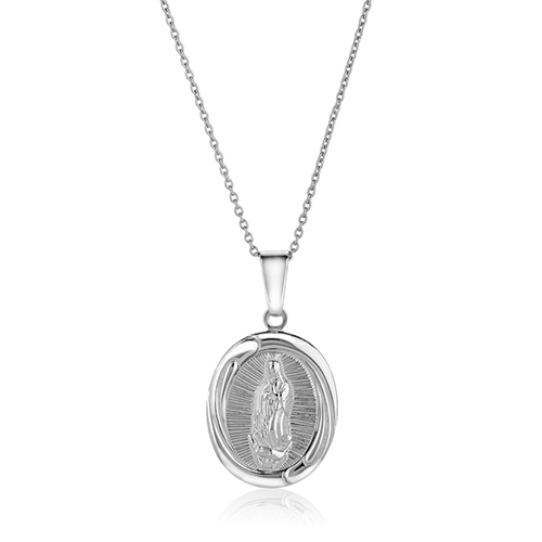Guadalupe Medal Pendant Necklace