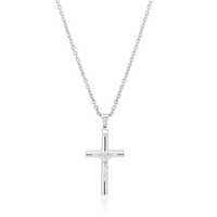 Light Weight Cross Crucifix Pendant Necklace