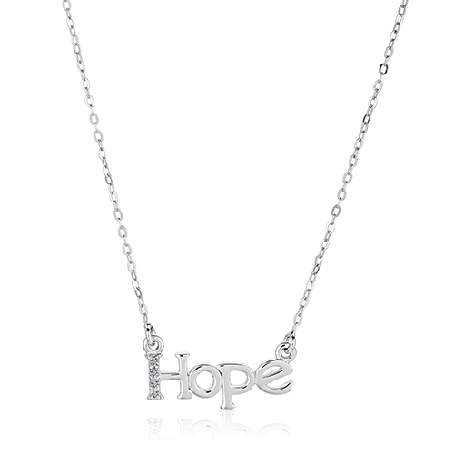 Diamond Hope Accent Pendant Necklace
