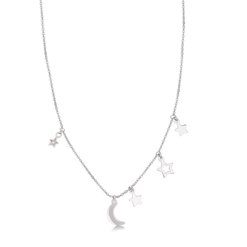 Star And Moon Necklace