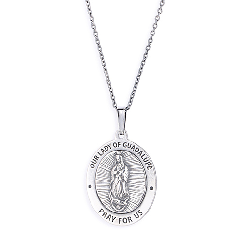 Our Lady Of Guadalupe Medal Pendant Necklace