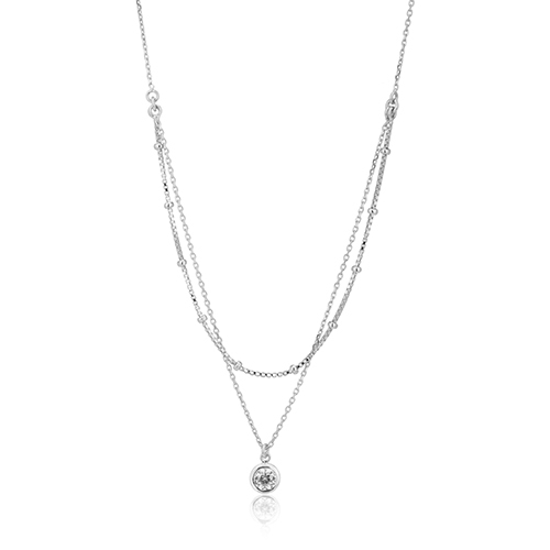 Tiny Disc Choker Necklace