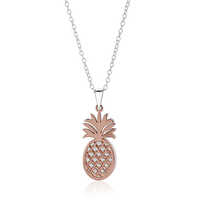 Two Tone Pineapple Necklace