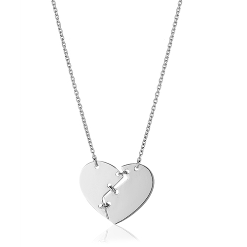 Stitched Heart Necklace