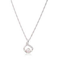 Pearl Silver Pendant Necklace