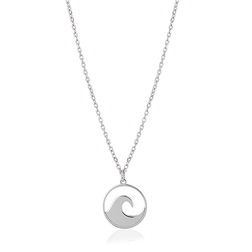 Wave Charm Necklace