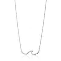 Wave Silver Pendant Necklace
