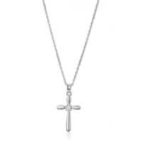 Fancy Cross Silver Pendant Necklaces