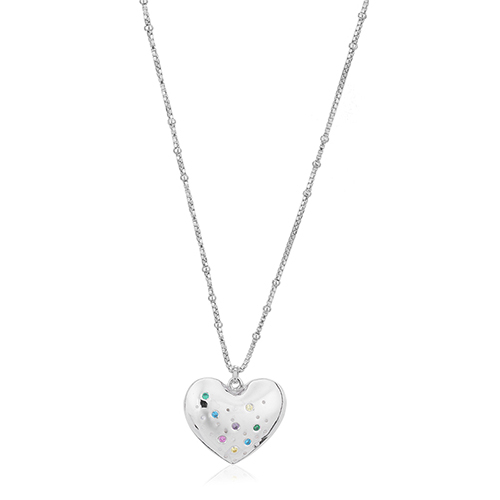 Designer Puffed Heart Necklace