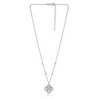 Four-Leaf Clover Silver Pendant Necklace