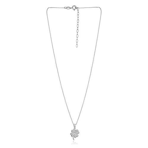Designer Four-Leaf Clover Pendant Necklace