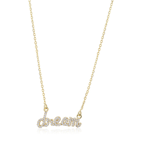18K Gold Plated Dream Pendant Necklace