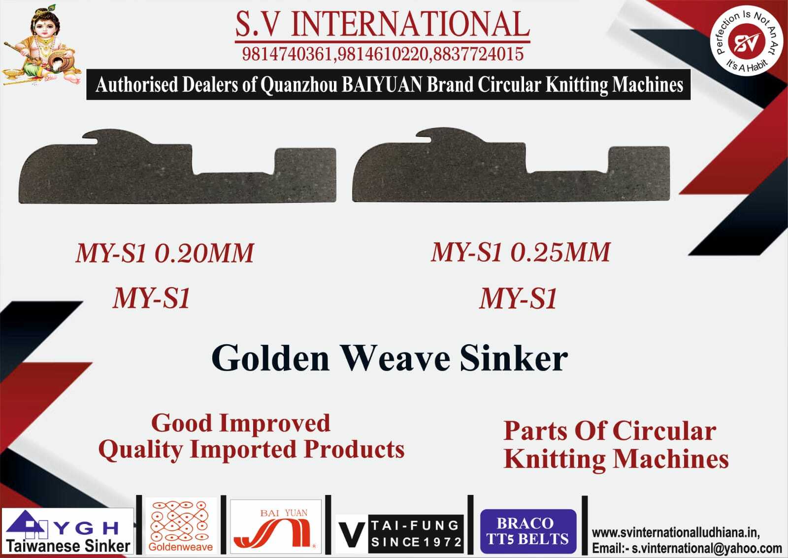 MY-S1 0.20MM and 0.25MM - Mayer and Cie sinkers