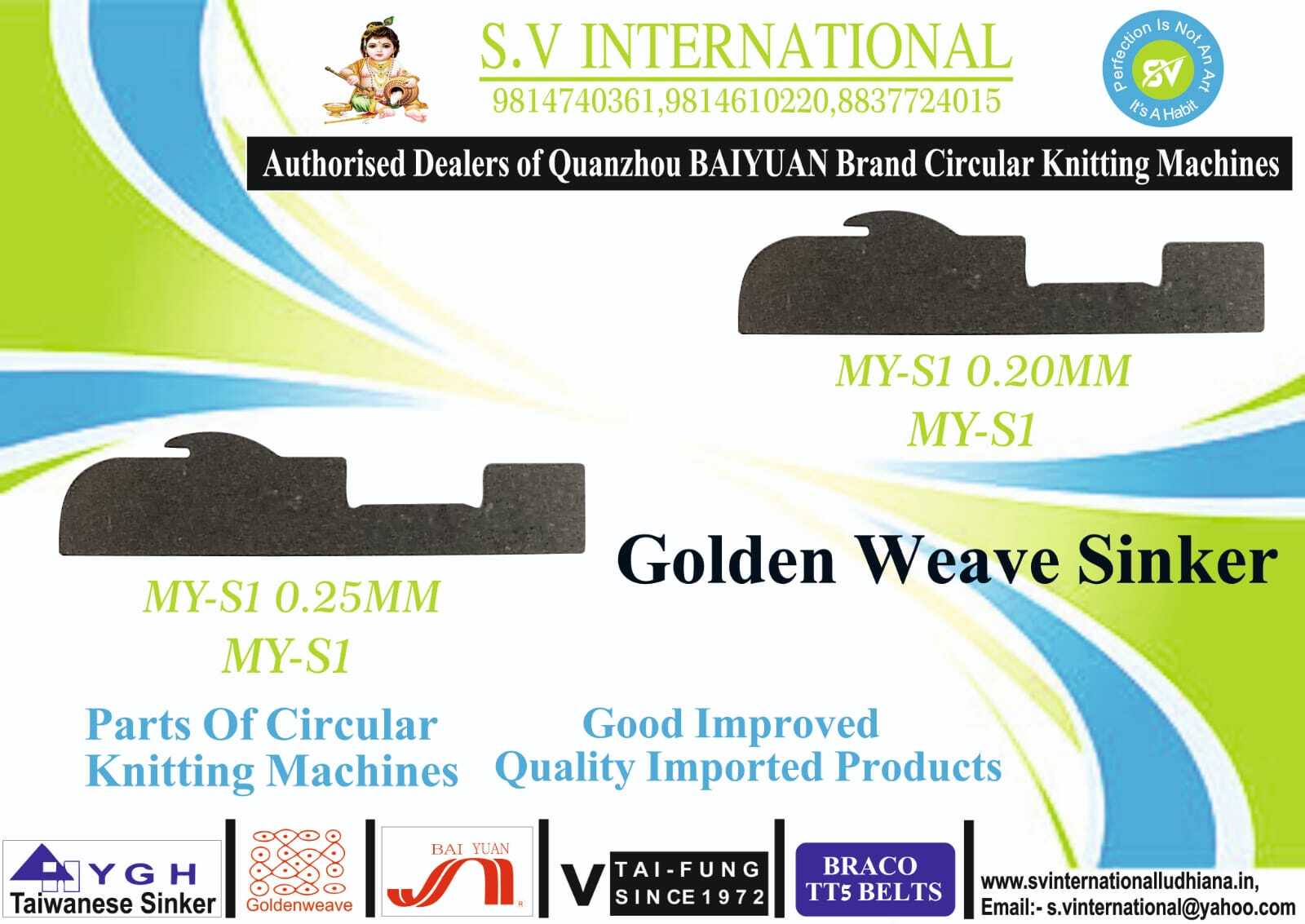 MY-S1 0.20MM and 0.25MM - Mayer and Cie sinkers
