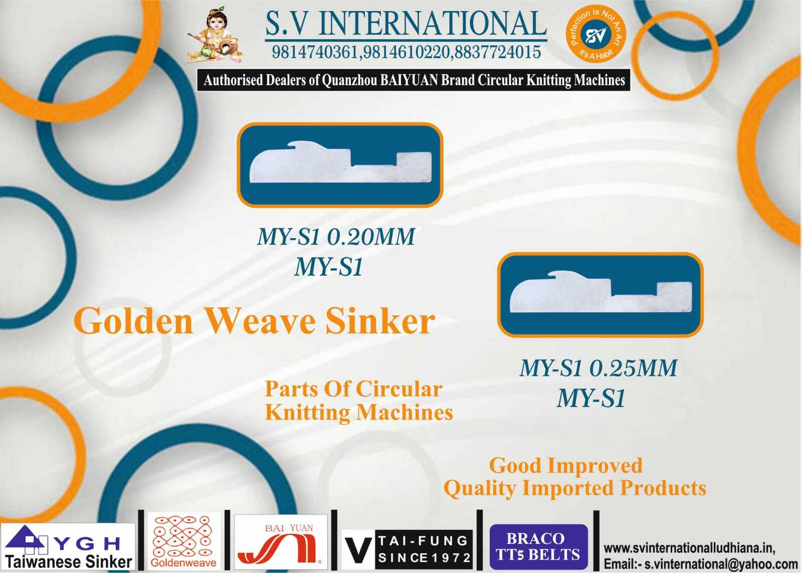MY-S1 0.20MM and 0.25MM - Mayer and Cie sinkers