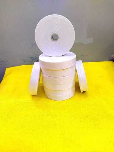 Woven High Shrinkage Polyester Tape (Shrinkage 35%) - Color: White