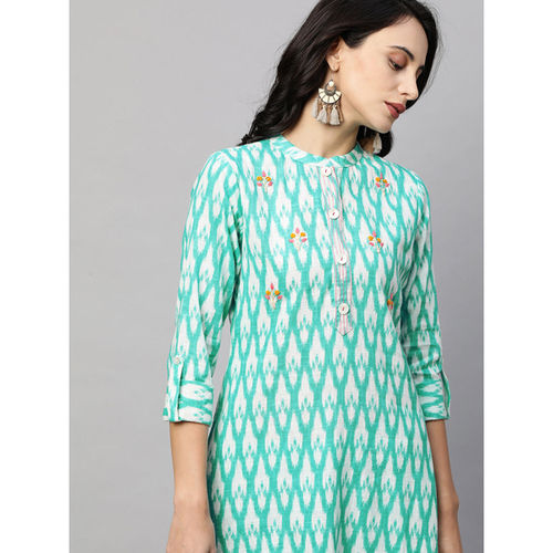 Printed Embroidered Kurti