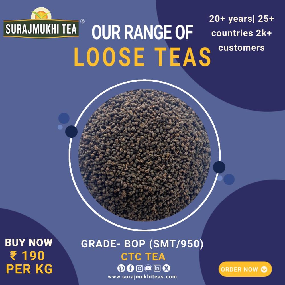 Bop Loose Tea (smt/950) - Caffeine (%): 40-70 Milligram  Milligram (mg)