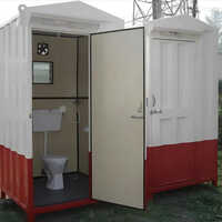 Portable Toilets - MS Roof Material, White Color | High-Quality Design for Versatile Use