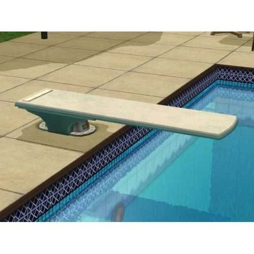 Diving Boards - Stainless Steel Available in Various Sizes Elegant White Design for Swimming Pools
