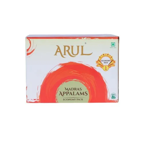 Madras Appalams Papad Economy Pack Ingredients: Urad Flour 90 %