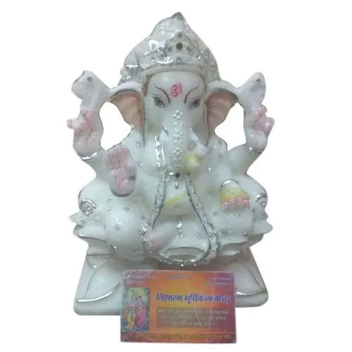 12 inch Marble Ganesh Statue