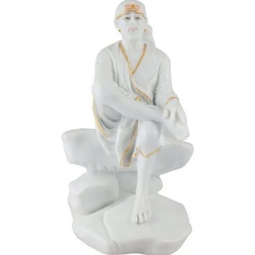 White Marble Sai Baba Statue