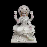 White 12 Inch Marble Laxmi Statue