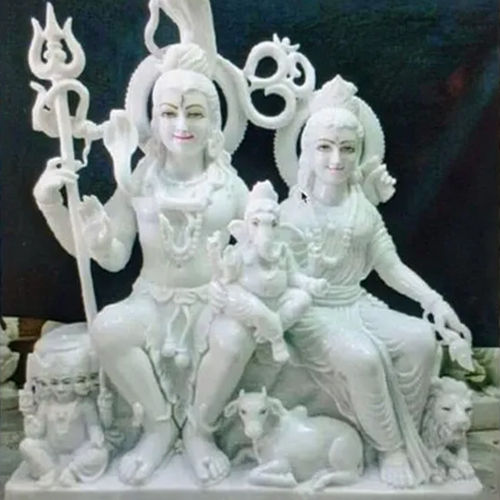 15 inch Marble Gouri Shankar Statues