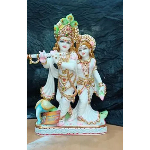 18 inch Marble Radha Krishna